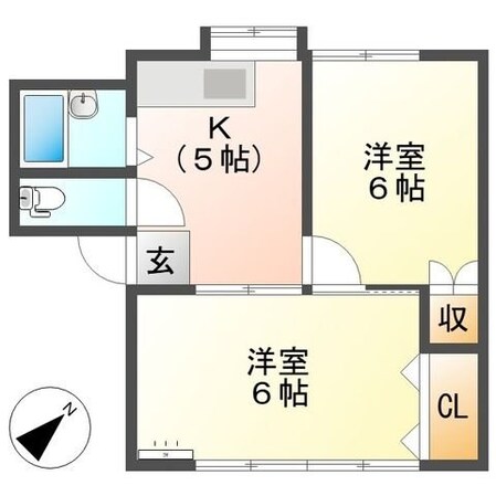 ブロンズバレーAの物件間取画像